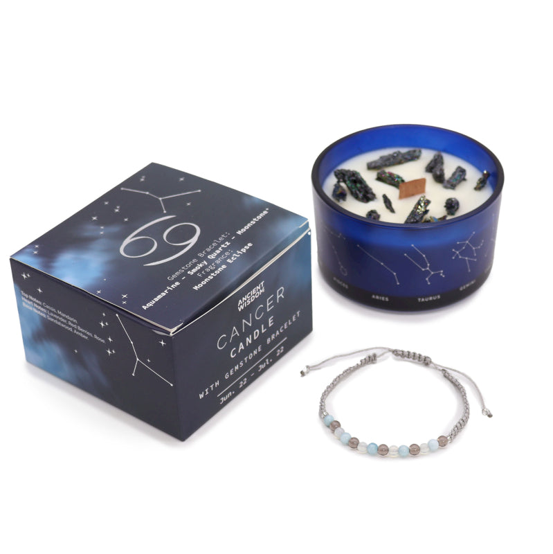 CANDELA ZODIACO CON BRACCIALE - Cancro