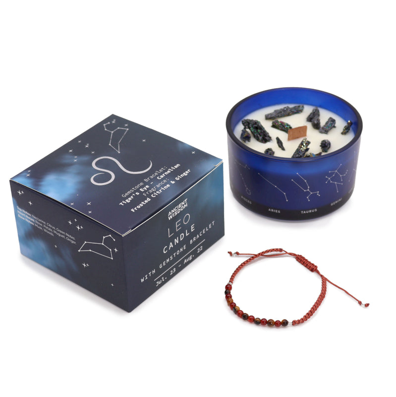 CANDELA ZODIACO CON BRACCIALE - Leone