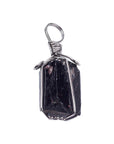 Necklace with rough black tourist pendant - protection from negative energies