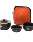 SET TEIERA E TAZZE FENG SHUI - Gatto con moneta della fortuna