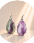 Fluorite drop pendant - Psychic protection