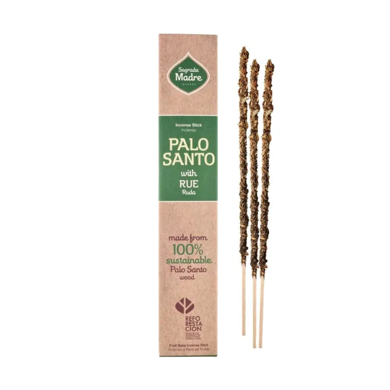 Sagrada Madre incenso in bastoncini linea Palo Santo - Palo Santo e Ruta