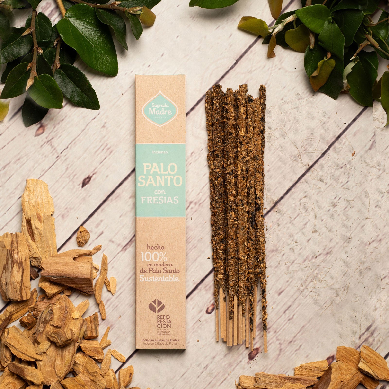 Sagrada Madre incenso in bastoncini linea Palo Santo - Palo Santo e Fresia