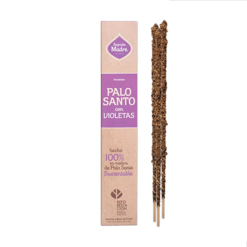 Sagrada Madre Incenso in bastoncini linea Palo Santo - Palo Santo e Violetta