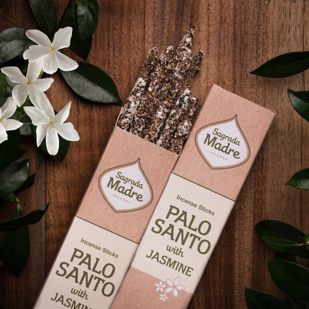 Sagrada Madre Incenso in bastoncini linea Palo Santo - Palo Santo e Gelsomino