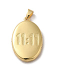 CIONDOLO 11:11 APRIBILE PLACCATO ORO 18k - Risveglio spirituale e allineamento