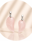 CIONDOLO ALA IN QUARZO ROSA - Amore e armonia