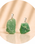 CIONDOLO IN QUARZO VERDE GREZZO - Benessere, equilibrio e rinnovamento | Scopri su Clorophilla Shop