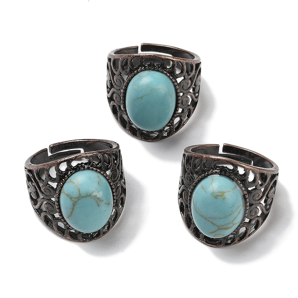 Anello con Turchese - Regolabile