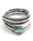 Vintage style leaf ring - adjustable