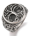 Sigillo tree ring of ancient silver life - measuring 9