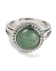 ANELLO IN AVVENTURINA VERDE - Fortuna, equilibrio e benessere