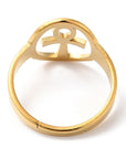 Egypt ring Egypt in adjustable stainless steel - Life key