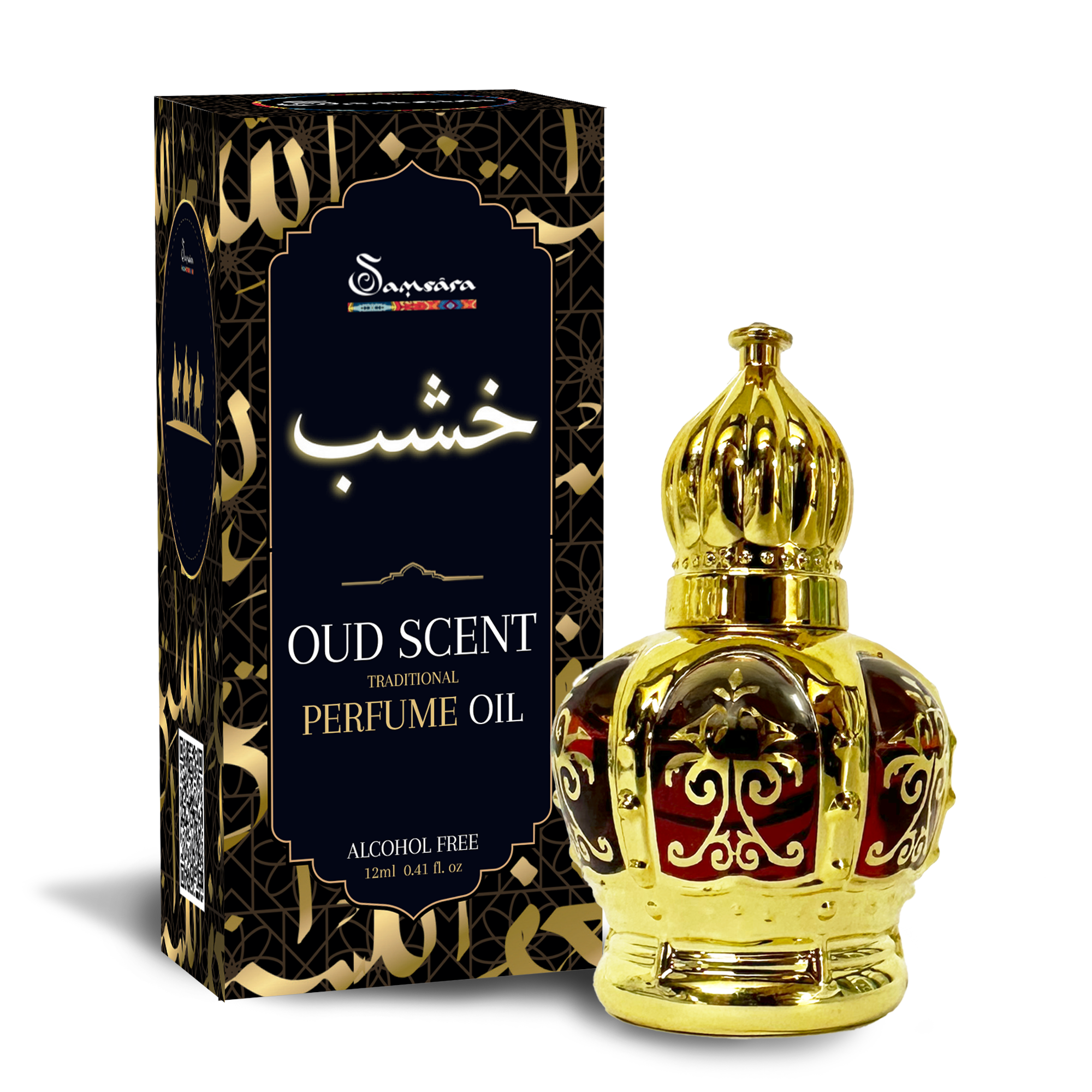 Samsara Profumo arabo in olio OUD intense - Profumo senza alcol 12ml - GOLDEN OUD