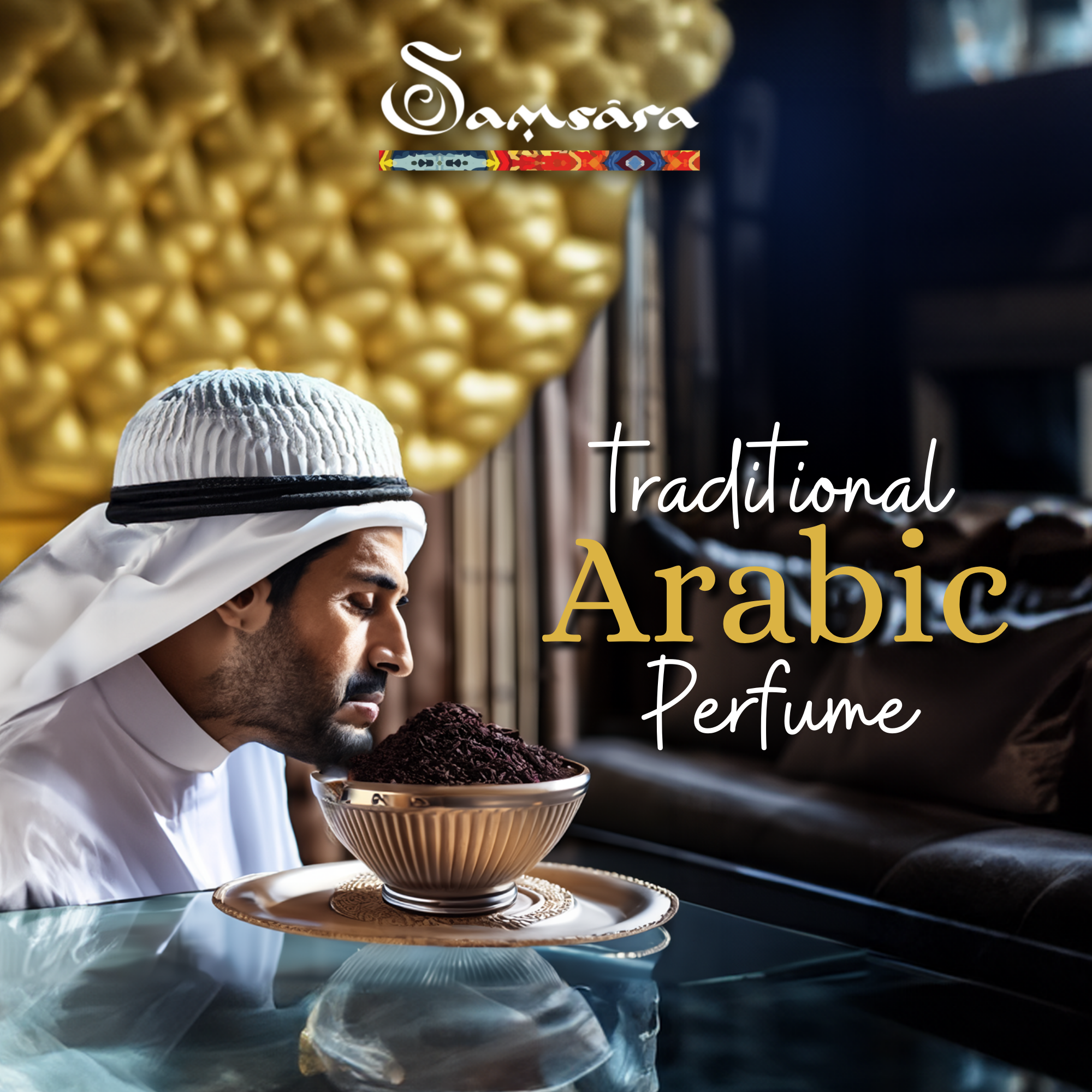 Samsara Profumo arabo in olio OUD intense - Profumo senza alcol 12ml - GOLDEN OUD