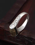 ANELLO RUOTA DELLA PREGHIERA - Om Mani Padme Hum