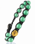 SAMSARA BRACCIALE TIBETANO IN AVVENTURINA VERDE - Fortuna, benessere e ottimismo