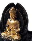 Fontana d'acqua Zen con Buddha in meditazione - Luce LED integrata