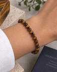 BRACCIALE IN OCCHIO DI TIGRE - Coraggio, forza e protezione