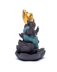 Bruciaincenso a cascata Ganesh in Ceramica per Incenso in coni e bastoncini - Portaincenso a fontana 12cm - clorophilla-shop