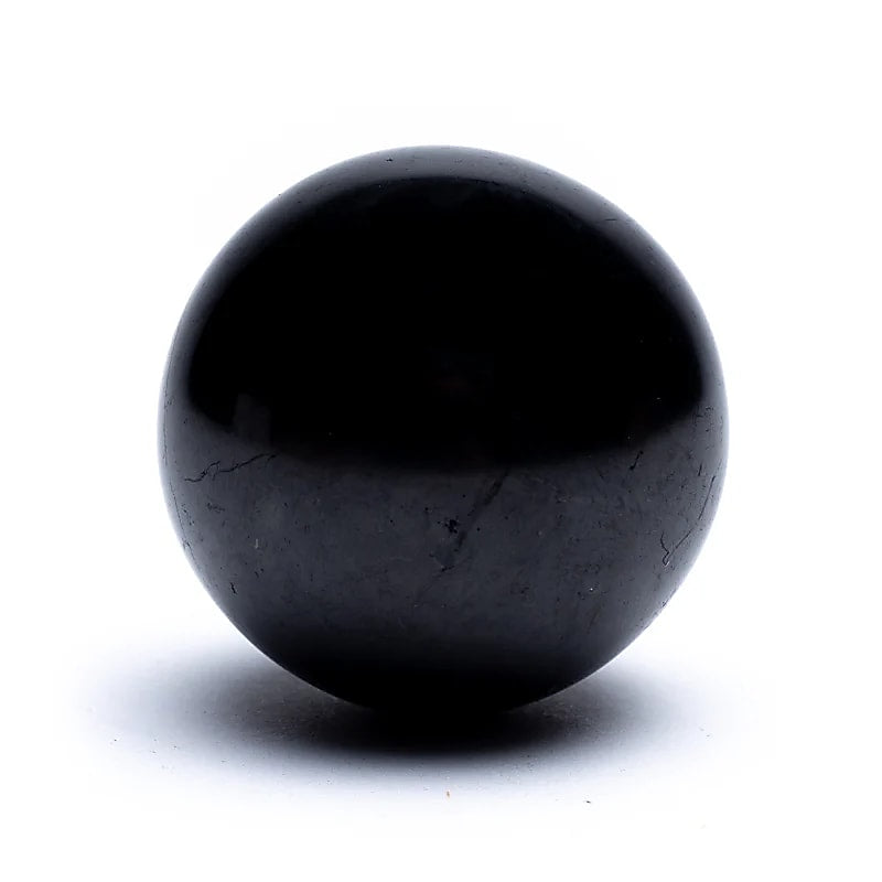 Feng Shui sphere in Shungite Natural Stone - Absorbent and Antibacterial Properties - Crystal therapy