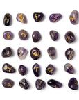 Game Oracle Rune in Amethyst - Velvet bag