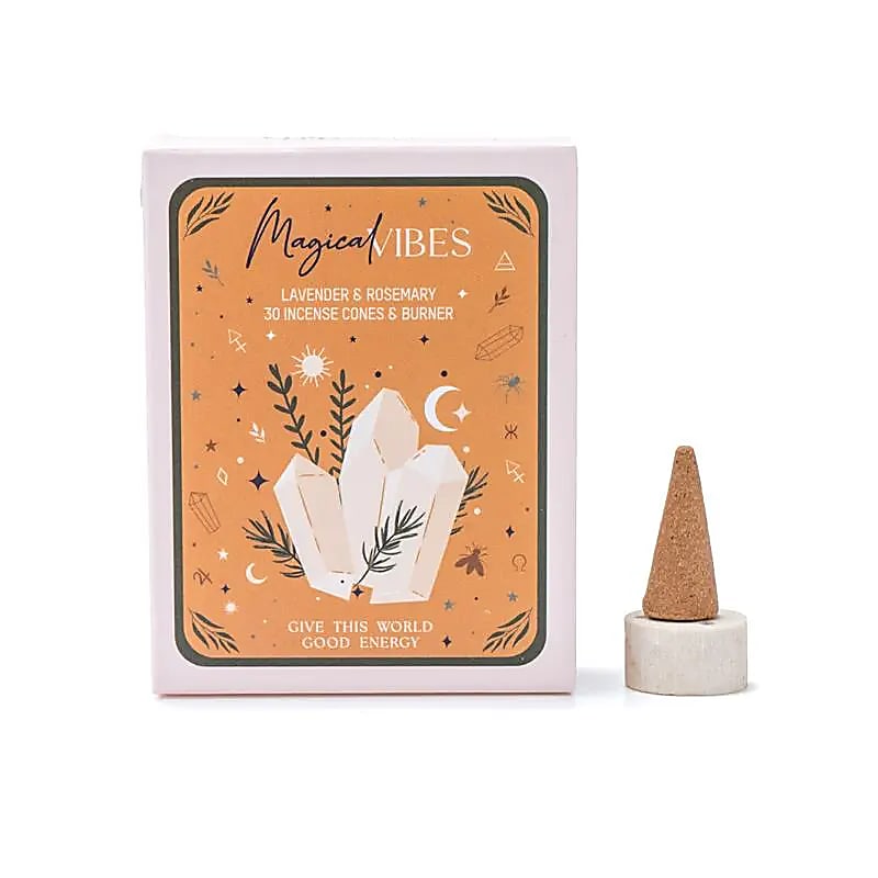PureWorks Magical Vibes Incense in Coni - Lavender and Rosmarino