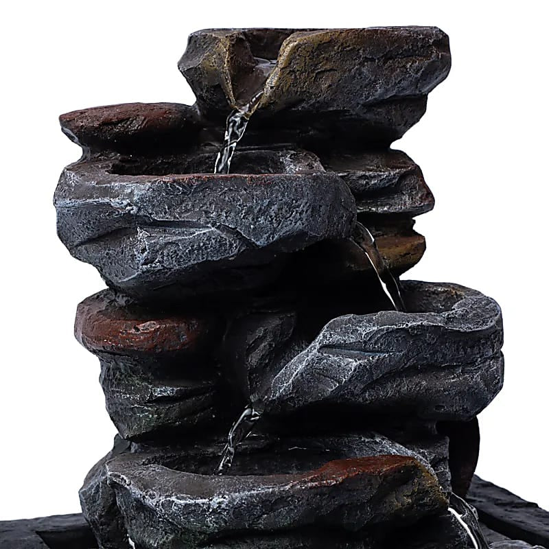 Fontana d'acqua Roccia Zen - Luce LED integrata Misura L - clorophilla-shop