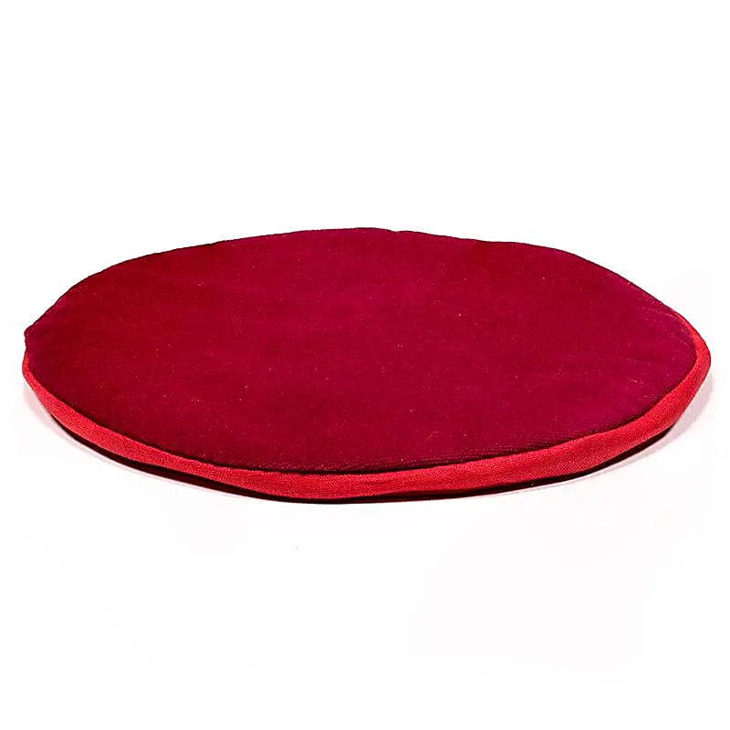 Cuscino per Campana Tibetana piatto rosso - 20cm - clorophilla-shop