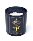 Boho Dreams Candela con pietre di Cristallo di Rocca - Mirra e Sandalo - clorophilla-shop