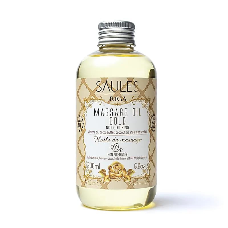 SaUles Fabrika Gold Natural Massage Oil - soothing and regenerating