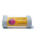 Yogi & Yogini Telo Yoga con punti in PVC antiscivolo e antibatterico - Super assorbente ad asciugatura rapida - Grigio chiaro