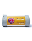 Yogi & yogini yoga sheet with non -slip and anti -Abbacteric PVC points - Super absorbent with quick drying - light gray