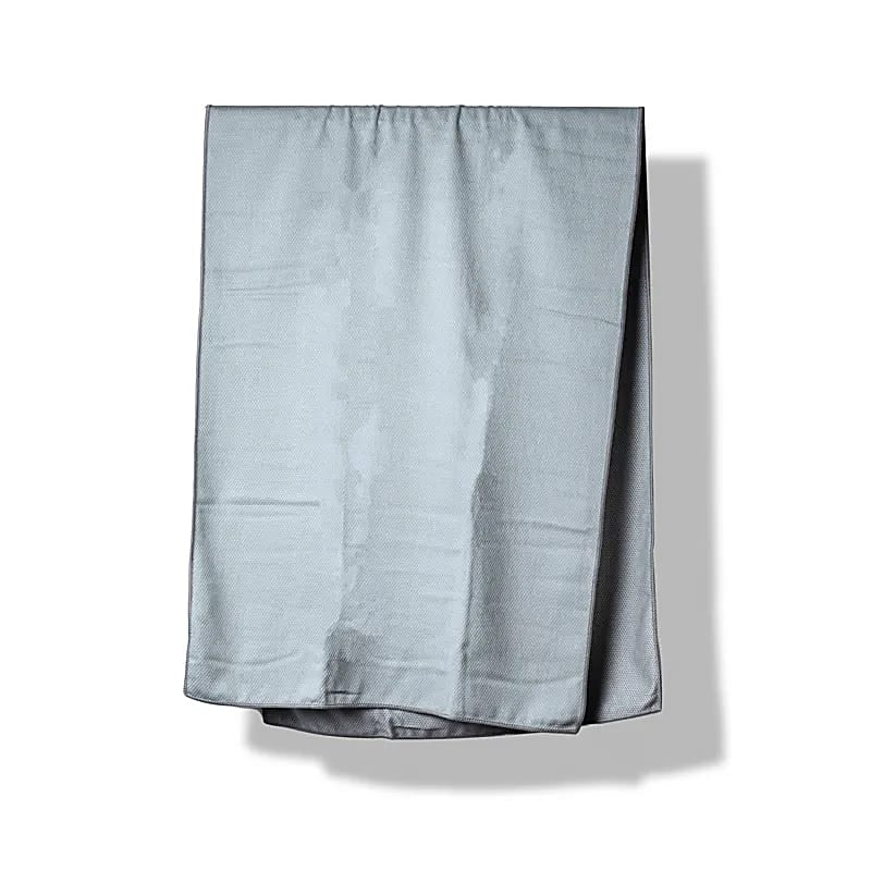Yogi & Yogini Telo Yoga con punti in PVC antiscivolo e antibatterico - Super assorbente ad asciugatura rapida - Grigio chiaro