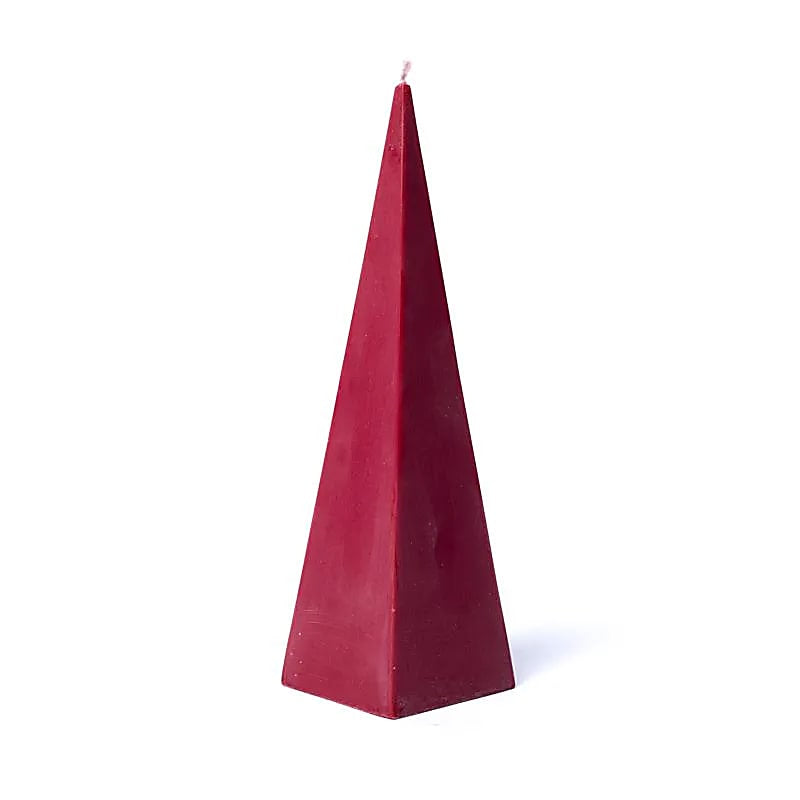 Candela a piramide Rossa - Non profumata - clorophilla-shop
