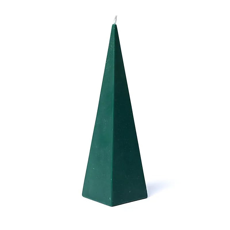 Candela a piramide Verde scuro - Non profumata - clorophilla-shop