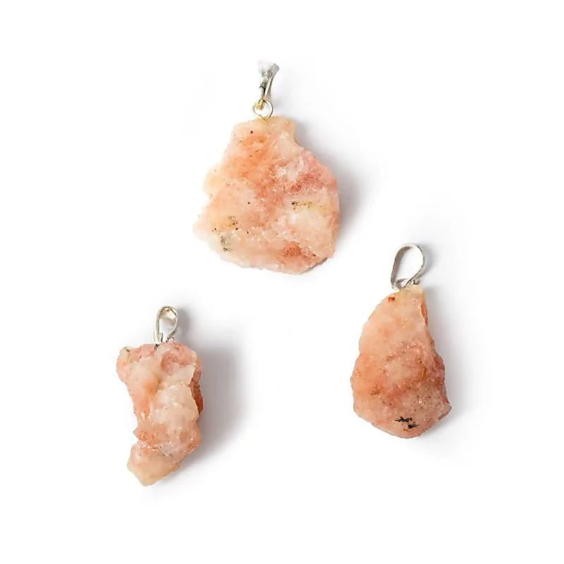 Ciondolo in Pietra del Sole grezza - Gioia, Ottimismo e Fiducia - clorophilla-shop