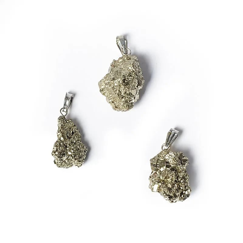 Ciondolo in Pirite grezza - Realizzazione obiettivi - clorophilla-shop