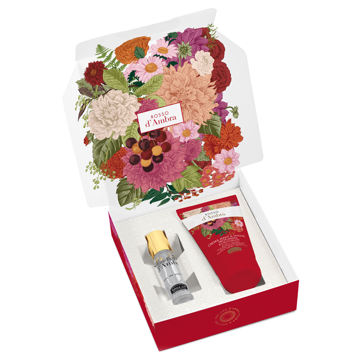 Helan Cofanetto Regalo Rosso D'Ambra - Profumo e Crema mani - clorophilla-shop