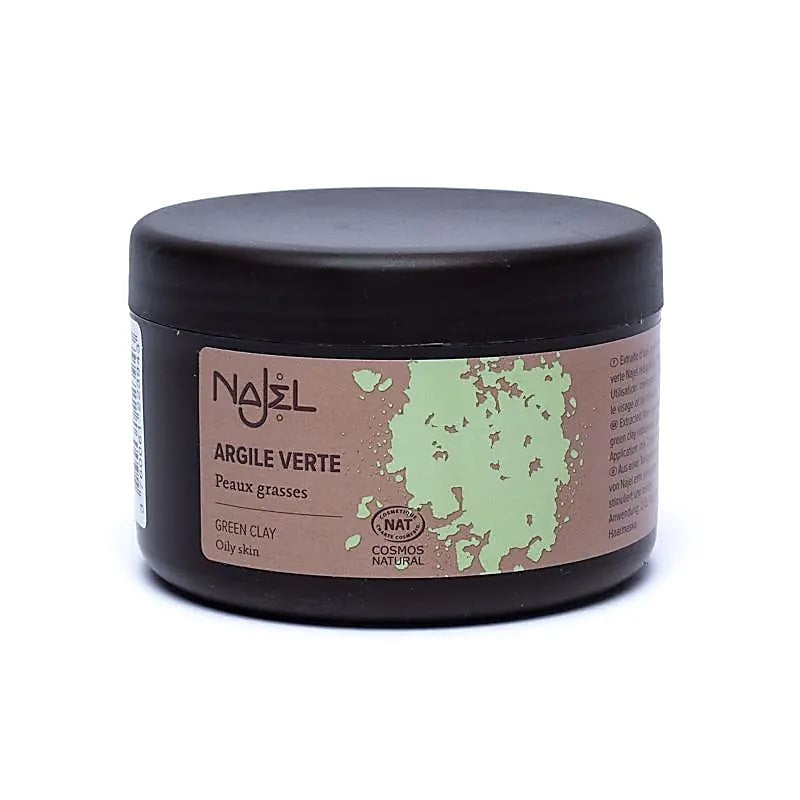Green clay najel cosmos 100% natural - rebalancing and stimulating powder mask for oily skin - 150g