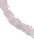 Cavigliera in chips di Quarzo Rosa regolabile