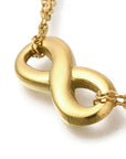 Bracciale dell’Amicizia Multifilo Infinito in Acciaio Inossidabile Placcato Oro 18K