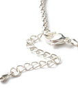 Bracciale in Ametista Naturale Sfaccettata con Catena in Acciaio Inossidabile