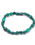 BRACCIALE IN PEPITE DI MALACHITE NATURALE - Trasformazione e Autoconsapevolezza