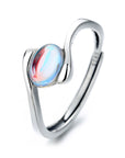 ANELLO CON PIETRA DI LUNA IN ARGENTO 925 - Rinnovamento e crescita personale