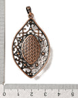 CIONDOLO OCCHIO IN RODONITE - Stabilità interiore, guarigione del cuore e rilascio della rabbia