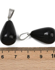 Ciondolo a goccia in Ossidiana nera - INTROSPEZIONE E NEGATIVITÀ