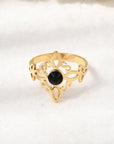 Anello Nodo della Strega con Strass – Protezione e Forza Interiore