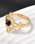 Anello Nodo della Strega con Strass – Protezione e Forza Interiore