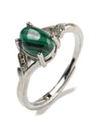 ANELLO CON MALACHITE - Trasformazione e crescita personale - Clorophilla Shop
